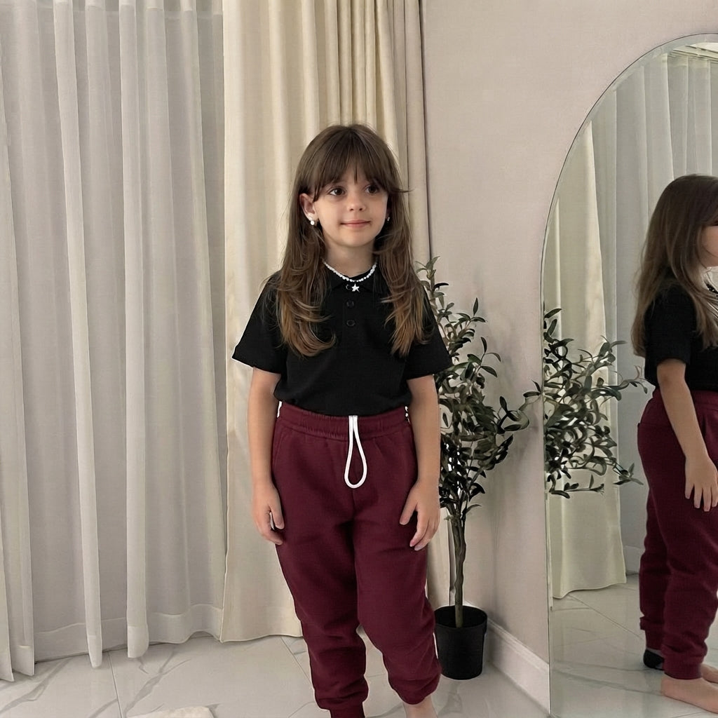 LUXE DIVA Kids Unisex Fleece Joggers Boys Girls PE School Sports Casual Wear