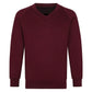 Girls Boys Jumper Pullover V Neck School Uniform Kids Long Sleeve Sweater