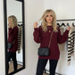 LUXE DIVA Ladies Cable Knit Jumper Women's Chunky Knit Sweater Stylish Everyday Wear
