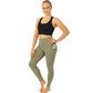 Women High Waist Yoga Pants with - LUXE DIVAWomen High Waist Yoga Pants withLUXE DIVALUXE DIVAHighWaist2PktLegKhakiSMWomen High Waist Yoga Pants withSMKhaki