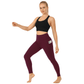 Women High Waist Yoga Pants with Pockets ( Legging Only top not included) - LUXE DIVAWomen High Waist Yoga Pants with Pockets ( Legging Only top not included)LUXE DIVALUXE DIVAHighWaist2PktLegWineSMWomen High Waist Yoga Pants with Pockets ( Legging Only top not included)SMwine