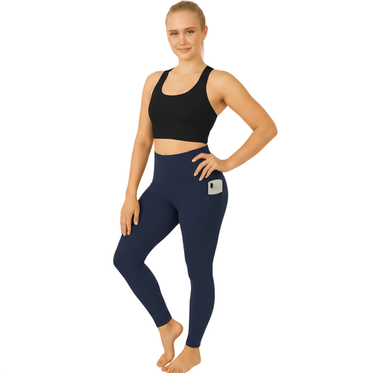 Women High Waist Yoga Pants with Pockets ( Legging Only top not included) - LUXE DIVAWomen High Waist Yoga Pants with Pockets ( Legging Only top not included)LUXE DIVALUXE DIVAHighWaist2PktLegNavySMWomen High Waist Yoga Pants with Pockets ( Legging Only top not included)SMNavy