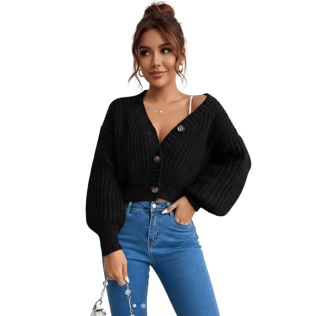 Womens Balloon Sleeve Chunky Knitted 3 - LUXE DIVAWomens Balloon Sleeve Chunky Knitted 3LUXE DIVALUXE DIVABlnSlv3ButCrpCardiSBlue1SWomens Balloon Sleeve Chunky Knitted 3One sizeSky Blue