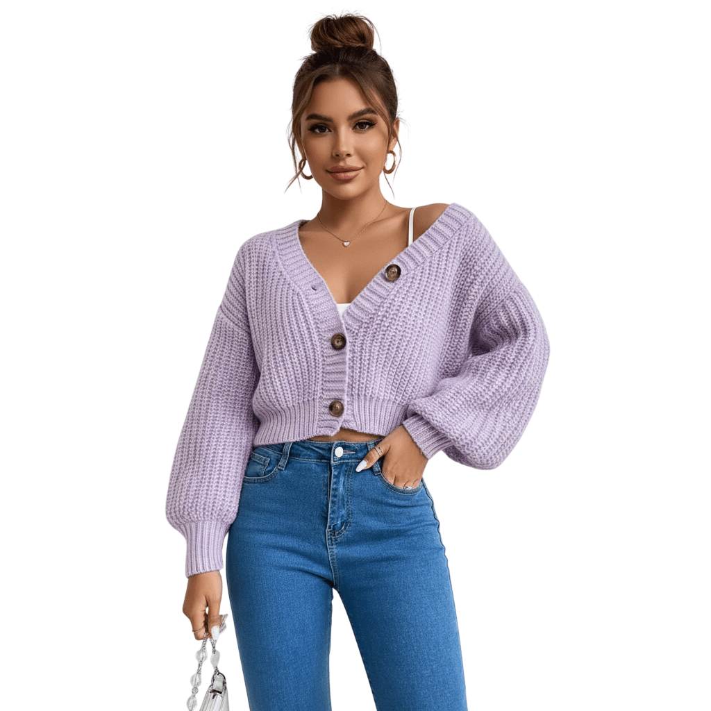 Womens Balloon Sleeve Chunky Knitted 3 Button Crop Cardigan V Neck Stretchy Fisher Knit Sweater Winter Warm Fancy Party Wear Top UK 8 - 14 Size - LUXE DIVAWomens Balloon Sleeve Chunky Knitted 3 Button Crop Cardigan V Neck Stretchy Fisher Knit Sweater Winter Warm Fancy Party Wear Top UK 8 - 14 SizeLUXE DIVALUXE DIVABlnSlv3ButCrpCardiSBlue1SWomens Balloon Sleeve Chunky Knitted 3 Button Crop Cardigan V Neck Stretchy Fisher Knit Sweater Winter Warm Fancy Party Wear Top UK 8 - 14 SizeOne sizeSky Blue