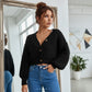 Womens Balloon Sleeve Chunky Knitted 3 Button Crop Cardigan V Neck Stretchy Fisher Knit Sweater Winter Warm Fancy Party Wear Top UK 8 - 14 Size - LUXE DIVAWomens Balloon Sleeve Chunky Knitted 3 Button Crop Cardigan V Neck Stretchy Fisher Knit Sweater Winter Warm Fancy Party Wear Top UK 8 - 14 SizeLUXE DIVALUXE DIVABlnSlv3ButCrpCardiSBlue1SWomens Balloon Sleeve Chunky Knitted 3 Button Crop Cardigan V Neck Stretchy Fisher Knit Sweater Winter Warm Fancy Party Wear Top UK 8 - 14 SizeOne sizeSky Blue