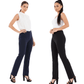 Women’s Bootleg Flared Trousers High Waisted - LUXE DIVAWomen’s Bootleg Flared Trousers High WaistedLUXE DIVALUXE DIVAHWBootlegTrouNavy8Women’s Bootleg Flared Trousers High Waisted8Navy