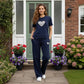 Women’s Heart Print 2 - Piece Set – Short Sleeve T-Shirt & Wide Leg Pants, Soft Summer Loungewear Co - Ord, Tracksuit Travel & Home Wear Outfit - LUXE DIVAWomen’s Heart Print 2 - Piece Set – Short Sleeve T-Shirt & Wide Leg Pants, Soft Summer Loungewear Co - Ord, Tracksuit Travel & Home Wear OutfitLUXE DIVALUXE DIVA2PCHeartSSTroSetNavy6-12Women’s Heart Print 2 - Piece Set – Short Sleeve T-Shirt & Wide Leg Pants, Soft Summer Loungewear Co - Ord, Tracksuit Travel & Home Wear Outfit6 - 12Navy