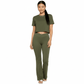 Women’s High Waist Flared Yoga Gym Set with Stretch Tracksuit Trousers and Cropped Tee, Comfortable Stylish, Activewear for Exercise and Gym - LUXE DIVAWomen’s High Waist Flared Yoga Gym Set with Stretch Tracksuit Trousers and Cropped Tee, Comfortable Stylish, Activewear for Exercise and GymLUXE DIVALUXE DIVA2PcBootTroCropTopKhakiMWomen’s High Waist Flared Yoga Gym Set with Stretch Tracksuit Trousers and Cropped Tee, Comfortable Stylish, Activewear for Exercise and GymMKhaki