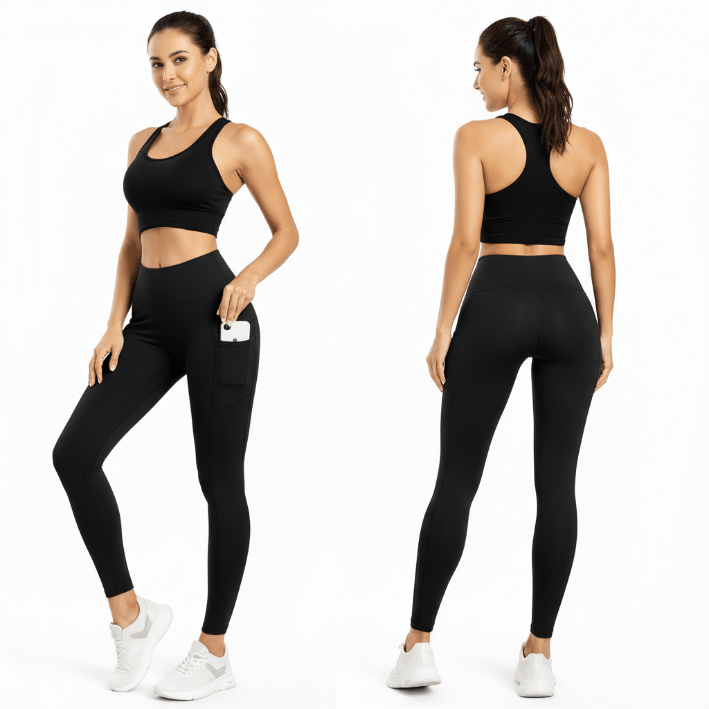 Womens High Waist Gym Leggings with Pockets Buttery Soft Yoga Pants for Workout Running Training Stretch Activewear 25''/28'' Comfort Fit Daily - LUXE DIVAWomens High Waist Gym Leggings with Pockets Buttery Soft Yoga Pants for Workout Running Training Stretch Activewear 25''/28'' Comfort Fit DailyLUXE DIVALUXE DIVAHighWaistGymLegBlkSWomens High Waist Gym Leggings with Pockets Buttery Soft Yoga Pants for Workout Running Training Stretch Activewear 25''/28'' Comfort Fit DailySBlack