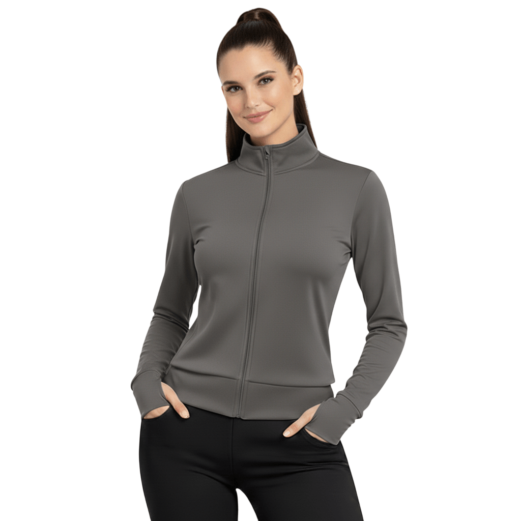 Women’s Long Sleeve Cropped Workout Top – Yoga & Gym Sports Shirt with Thumb Holes, Fitted Athletic Crop, Stretchy Comfortable Activewear - LUXE DIVAWomen’s Long Sleeve Cropped Workout Top – Yoga & Gym Sports Shirt with Thumb Holes, Fitted Athletic Crop, Stretchy Comfortable ActivewearLUXE DIVALUXE DIVALSZipThmbHolTopCharSWomen’s Long Sleeve Cropped Workout Top – Yoga & Gym Sports Shirt with Thumb Holes, Fitted Athletic Crop, Stretchy Comfortable ActivewearScharcoal