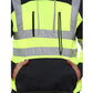 LUXE DIVA Adults Hooded Neck Zipper Sweatshirt Hi Vis Zip Up Tablet Hoodie Work Wear Warm Mens Outdoor Work Wear High Visibility Hooded Top Reflective Tape Winter Tunic