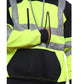 LUXE DIVA Adults Hooded Neck Zipper Sweatshirt Hi Vis Zip Up Tablet Hoodie Work Wear Warm Mens Outdoor Work Wear High Visibility Hooded Top Reflective Tape Winter Tunic
