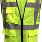 LUXE DIVA High Visibility Reflective Sweatshirt & Hoodie Combo - Safety Work Wear with Long Sleeves, Round Neck, & 3 Zipped Pockets - S to 5XL
