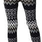 LUXE DIVA Womens Knitted Tartan Winter Leggings Ladies Soft Warm Wool Christmas Retro Pants Warm Trousers