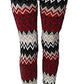 LUXE DIVA Womens Knitted Tartan Winter Leggings Ladies Soft Warm Wool Christmas Retro Pants Warm Trousers