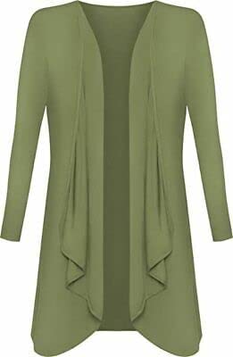 Womens Ladies Plain Draped Open Waterfall Boyfriend Cardigan Asymmetric Irregular Hanky Hem Long Sleeve Cardi Top Loose Baggy Jacket Blazer