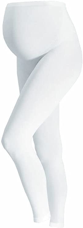 Women Maternity Leggings Seamless and Over Bump, Elastic Waisted - Ladies Pregnancy Yoga, Buttery Soft, Super Stretchy Ankle Length Pant Plus Size UK 8-22