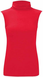 Load image into Gallery viewer, Women Turtle Neck Sleeveless Tops Bodycon Casual Shirt Jumper Top Plain Polo Neck, XL-XXXL
