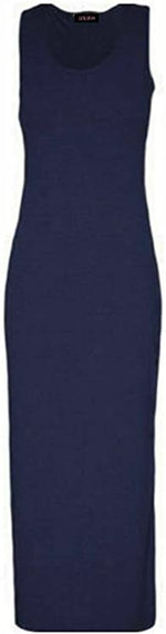 Load image into Gallery viewer, Womens Summer Maxi Casual Dress Ladies Racer Back Long Beach Dress with Short-Sleeve Crew-Neck Loose Sizes 8-26

