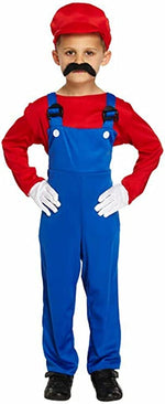 Load image into Gallery viewer, Boys Kids Super Workman Fancy Dress Costume 4-12 Years World Book Day/Week
