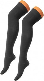 Load image into Gallery viewer, New Ladies Girls Over The Knee Plain Microfiber Socks Assorted Colours Women Thigh High Socks UK Size 4-6
