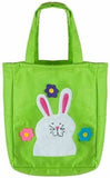 LUXE DIVA Easter Woven Tote Bag Bunny