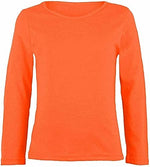 Load image into Gallery viewer, Girls Boy Kids Plain Basic Long Sleeve Round Neck T-Shirt Stretch School Tee Top 2-6 Years
