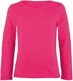 Load image into Gallery viewer, Girls Boy Kids Plain Basic Long Sleeve Round Neck T-Shirt Stretch School Tee Top 7-13 Years
