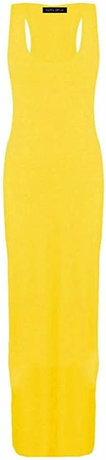 Load image into Gallery viewer, Womens Summer Maxi Casual Dress Ladies Racer Back Long Beach Dress with Short-Sleeve Crew-Neck Loose Sizes 8-26
