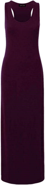 Load image into Gallery viewer, Womens Summer Maxi Casual Dress Ladies Racer Back Long Beach Dress with Short-Sleeve Crew-Neck Loose Sizes 8-26
