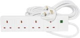 LUXE DIVA Extension Lead 4 Gang 2 Metre