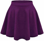 Load image into Gallery viewer, LUXE DIVA Girls Skater Skirt Flared High Waisted Flippy Stretch Mini Tutu Fancy School Skirts 5-14 Years
