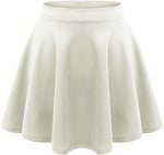 Load image into Gallery viewer, LUXE DIVA Girls Skater Skirt Flared High Waisted Flippy Stretch Mini Tutu Fancy School Skirts 5-14 Years
