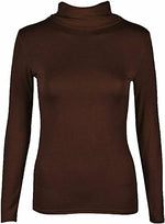 Load image into Gallery viewer, Ladies Polo Roll Neck Long Sleeve Turtle Neck Plain Jumpers for Women Top Womens Ladies New Plain Turtle Polo Roll Neck Long Sleeve Stretch Jumper T-Shirt Tee Top 8-14

