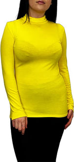 Load image into Gallery viewer, Ladies Polo Roll Neck Long Sleeve Turtle Neck Plain Jumpers for Women Top Womens Ladies New Plain Turtle Polo Roll Neck Long Sleeve Stretch Jumper T-Shirt Tee Top 8-14
