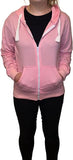 LUXE DIVA Women's Fleece Zip Hoodie