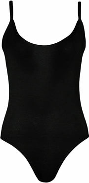 Womens Strappy Sleeveless Ladies Camisole Vest Bodysuit Leotard Top - 8-26