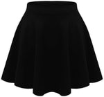 Load image into Gallery viewer, LUXE DIVA Girls Skater Skirt Flared High Waisted Flippy Stretch Mini Tutu Fancy School Skirts 5-14 Years

