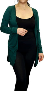 Load image into Gallery viewer, Ladies Long Sleeve Pocket Cardigan Womens Top Sizes 8-14
