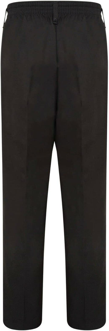 Boys School Uniform Half Elastic Waist Zip & Clip Trouser Boys Zip & Clip School Uniform Pants Boys Pull Up School Trousers 4-15 Years