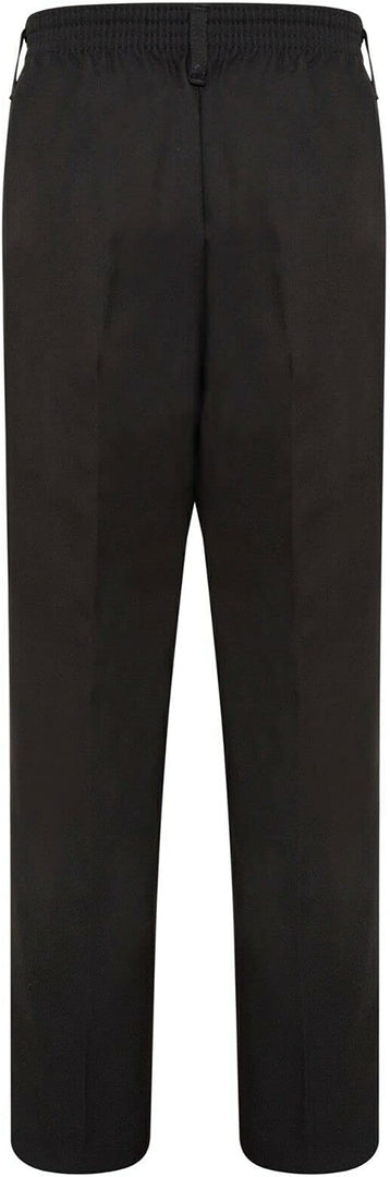 Boys School Uniform Half Elastic Waist Zip & Clip Trouser Boys Zip & Clip School Uniform Pants Boys Pull Up School Trousers 4-15 Years