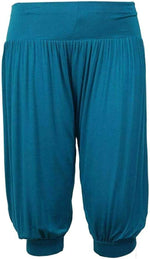Load image into Gallery viewer, Ladies Plus Size Ali Baba Baggy Stretch Fit Shorts Womens Plain Cropped Harem Trouser Pants 8-26
