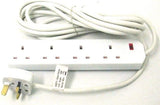 LUXE DIVA Extension Lead 4 Way 5 Metre