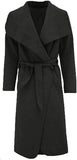 LUXE DIVA Women's Italian Waterfall Duster Coat