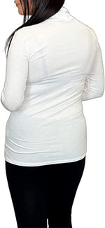 Load image into Gallery viewer, Ladies Polo Roll Neck Long Sleeve Turtle Neck Plain Jumpers for Women Top Womens Ladies New Plain Turtle Polo Roll Neck Long Sleeve Stretch Jumper T-Shirt Tee Top 8-14
