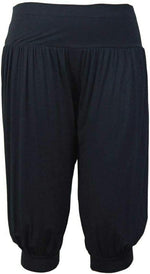 Load image into Gallery viewer, Ladies Plus Size Ali Baba Baggy Stretch Fit Shorts Womens Plain Cropped Harem Trouser Pants 8-26
