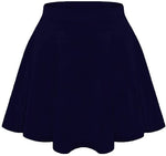 Load image into Gallery viewer, LUXE DIVA Girls Skater Skirt Flared High Waisted Flippy Stretch Mini Tutu Fancy School Skirts 5-14 Years
