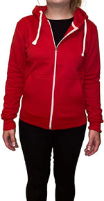 Load image into Gallery viewer, Ladies Plain Colour Hoodie Womens Fleece Hooded Top Zip Zipper Hoodie Sweatshirt Available in 22 Colours Plus Sizes Small-XL
