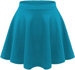 Load image into Gallery viewer, LUXE DIVA Girls Skater Skirt Flared High Waisted Flippy Stretch Mini Tutu Fancy School Skirts 5-14 Years
