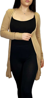 Load image into Gallery viewer, Ladies Long Sleeve Pocket Cardigan Womens Top Sizes 8-14
